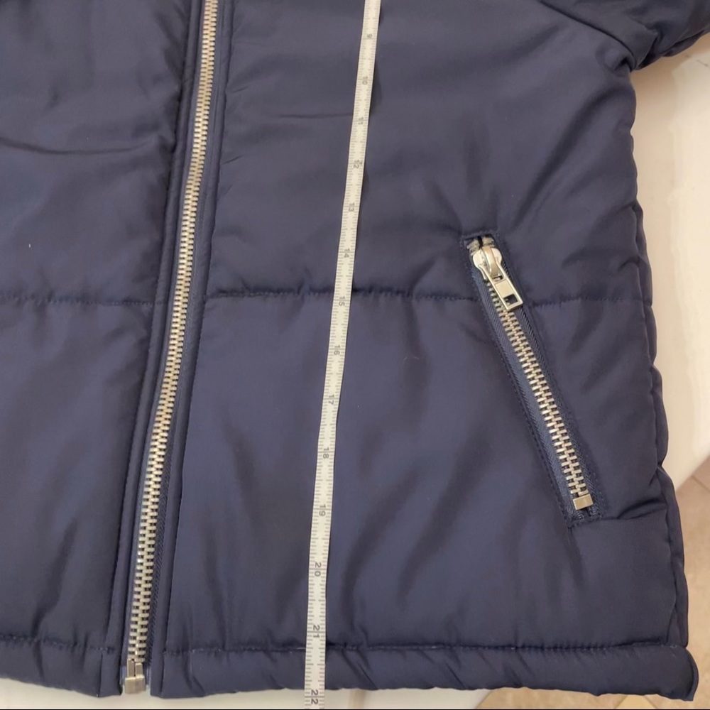 Kendall and Kylie zip up puffer jacket coat navy blue XS - Picture 13 of 13